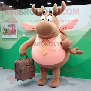 Peach Irish Elk maskot...