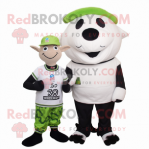 White Beef Stroganoff mascot costume character dressed with a Swimwear and Beanies