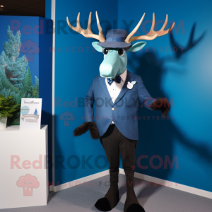 Blue Irish Elk maskot...