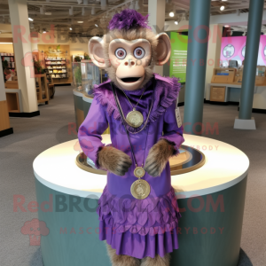 Personaje de disfraz de mascota de palomitas de maíz púrpura vestido con un  vestido de línea A y mochilas - Disfraces de mascotas -   Tamaño L (175-180 CM)