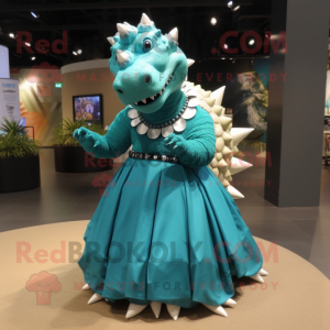 Teal Ankylosaurus mascotte...