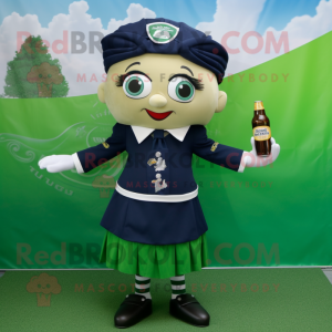 Navy Green Beer mascotte...