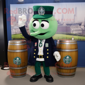 Navy Green Beer mascotte...