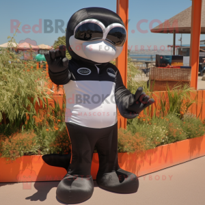 Rust Killer Whale maskot...