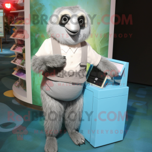 Silver Sloth mascotte...