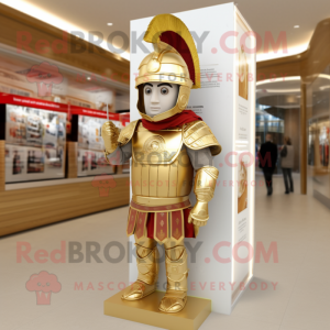 Gold romersk soldat maskot...
