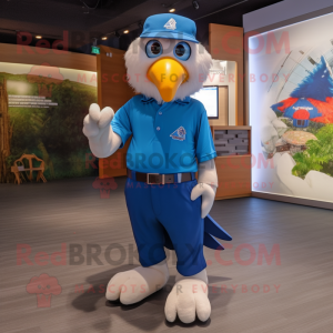 Blue Eagle mascotte kostuum...