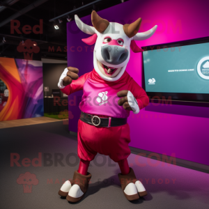 Magenta Zebu mascotte...