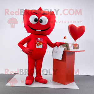 Red Love Letter maskot...