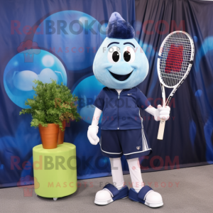 Navy tennisracket mascotte...