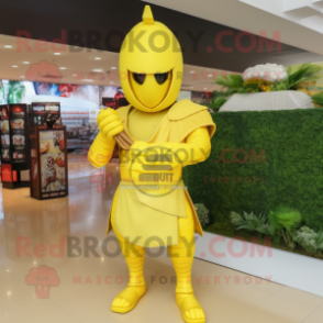 Sky Blue Spartan Soldier mascot costume character dressed with a Leggings  and Earrings - Mascot Costumes -  Sizes L (175-180CM)