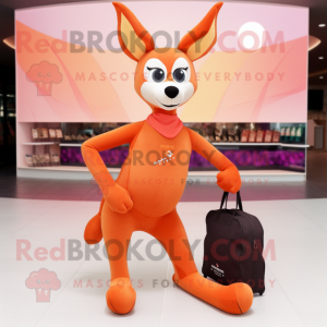 Orange Roe Deer mascotte...