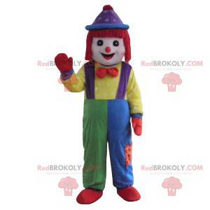 Clown maskot med et patchwork kostume - Redbrokoly.com