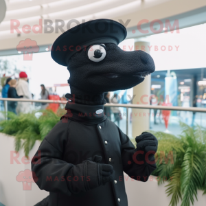 Black Seahorse maskot...