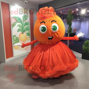 Oransje tomat maskot...