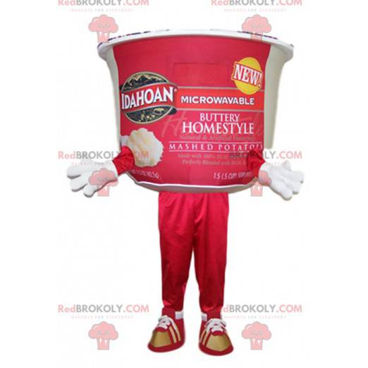 Mascotte pentola di purè preparato. Costume da Mash Pot -