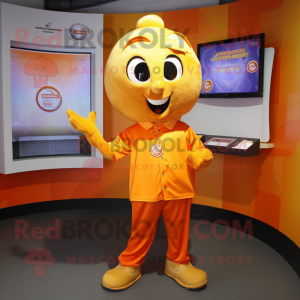 Goud Oranje mascotte...