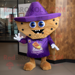 Lilla Nachos maskot kostume...