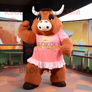 Postava maskota Peach Bison...