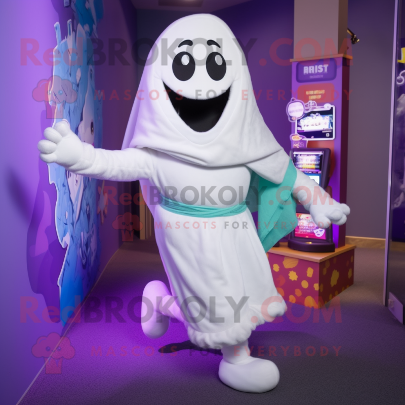 nan Ghost mascot costume character dressed with a Leggings and Mittens