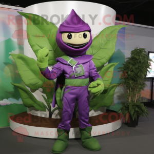 Purple Beanstalk maskot...