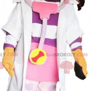 Little girl mascot dressed as a nurse - Redbrokoly.com