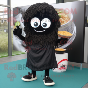 Sort Ramen maskot kostume...