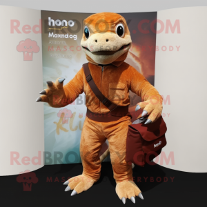 Rust Komodo Dragon maskot...