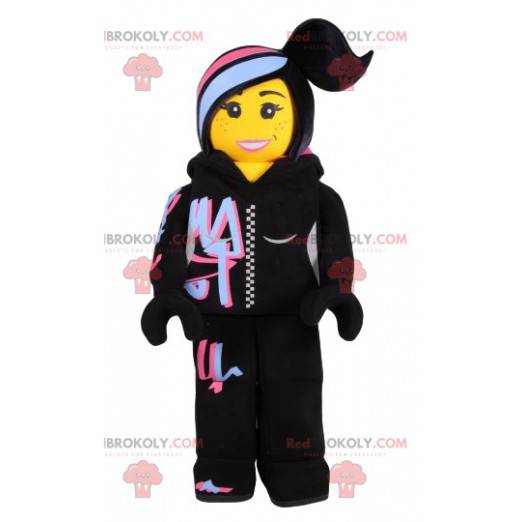 Rapper Playmobil Maskottchen in schwarzer Sportbekleidung -