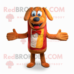 Rust Hot Dog maskot kostym...