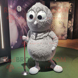 Silver Golf Ball mascotte...