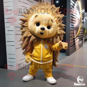 Gold Porcupine maskot...