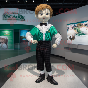 nan Irish Dancing Shoes mascot costume character dressed with a Button-Up Shirt and Shawl pins