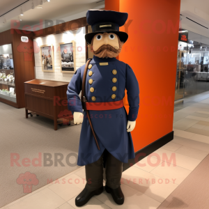 nan Civil War Soldier mascot costume character dressed with a Pleated Skirt and Belts