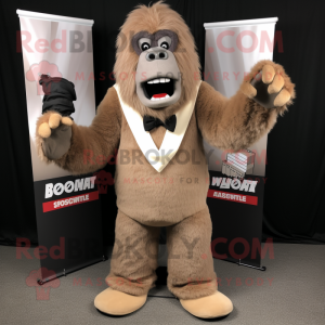 Tan Sasquatch mascotte...