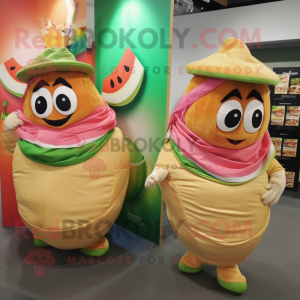 Peach Fajitas maskotkostume...