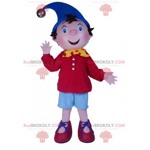 Mascotte van de kleine jongen Ja-ja. Noddy kostuum -
