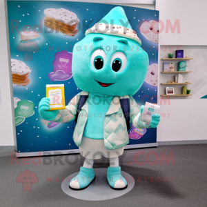 Teal Ice Cream mascotte...