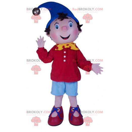 Mascotte van de kleine jongen Ja-ja. Noddy kostuum -