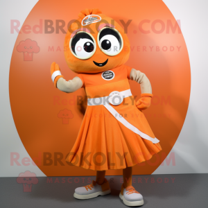 Orange armbandsur maskot...