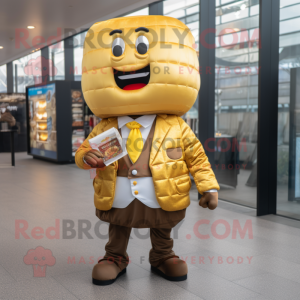 Gold Burgers maskot drakt...