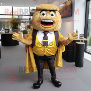 Gold Burgers maskot drakt...