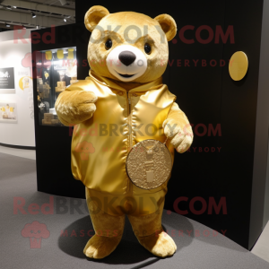 Gold Bear maskot...