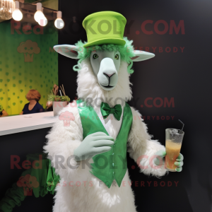 Green Angora Goat mascotte...