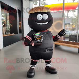 Black Burgers maskot drakt...