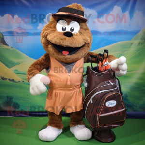 Brown Golf Bag mascotte...