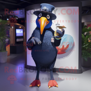 Navy Toucan maskot kostume...