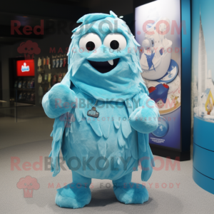 Cyan Ice mascotte kostuum...