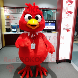 Postava maskota Red Canary...