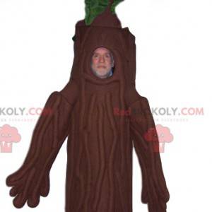 Boommascotte met een mooie groene hoepel. Boom kostuum -
